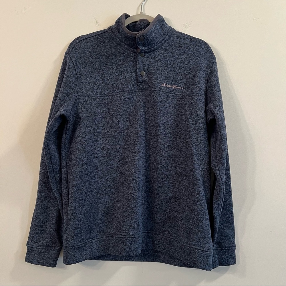 Men’s Eddie Bauer blue pullover sweater size large L